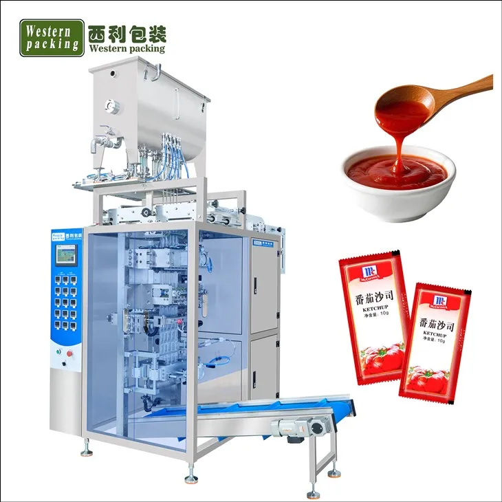 Μηχανή συσκευασίας φακελλίσκων πάστας ντομάτας Multi Line Lane